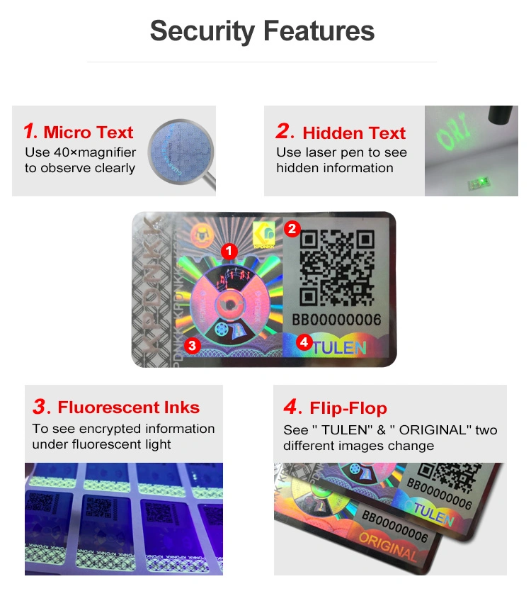 Fama Certificate Variable Code Sticker Holographic Variable Data Qr Code Custom Sticker Bottle Anti-Counterfeit Label