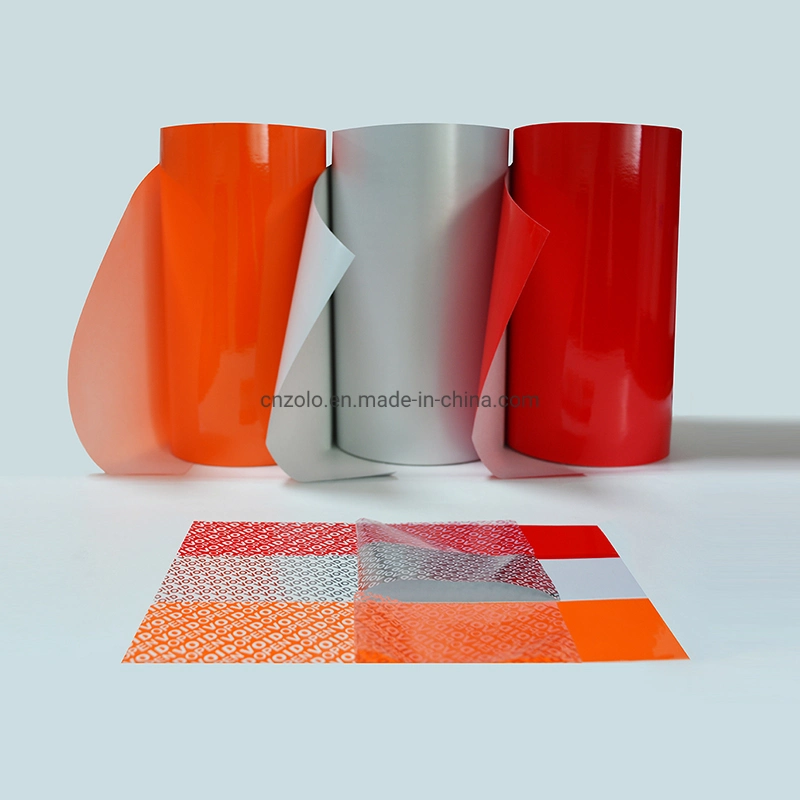 Total Transfer Security Label Material Void Label Material Label Printing Tamper Evident Security Material