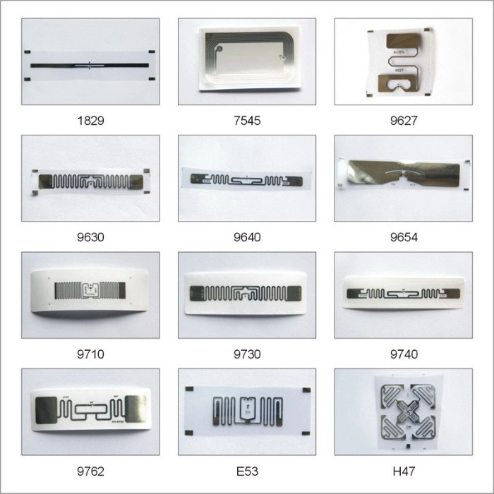 6626 M4qt Chip 66*26mm UHF Printable White RFID Sticker/Tag Omnidirectional Electric Meter Label