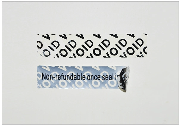 Full/Non/Partial Transfer Tamper Evident Security Adhesive Label Sticker /Material