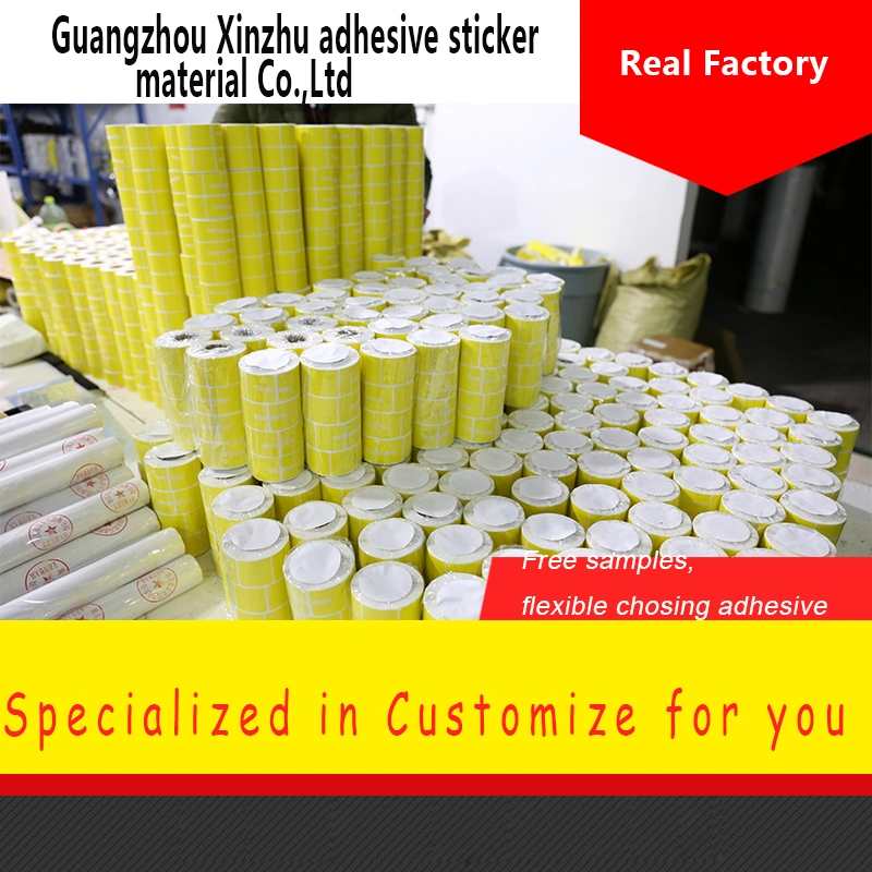 Factory Direct Sell Colorful Customized Blank Barcode Label Sticker Thermal Paper Roll 60*40*800