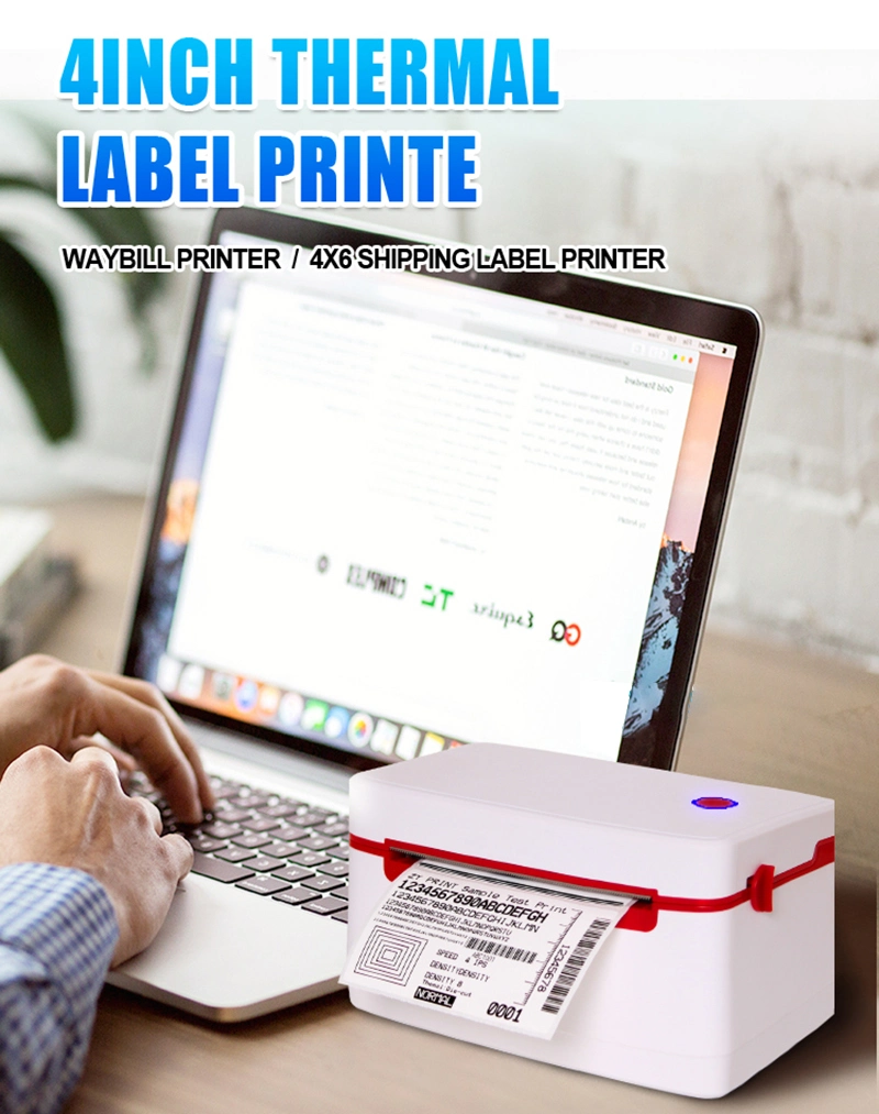 4X6 Mailing Shipping Label Postage Sticker Wireless Thermal Printer for Small Business