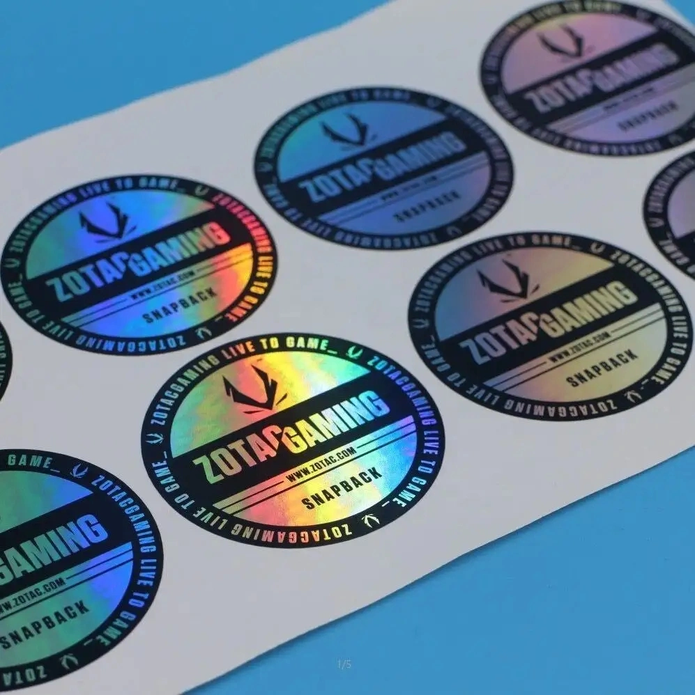 Custom Printed 3D Hologram Stickers Labels Anti-Counterfeit Label