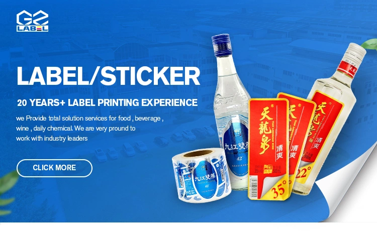 Manufacturer Price Wet Wipe Tissue Sticker Label Waterproof Removable Adhesive Sticker Label
