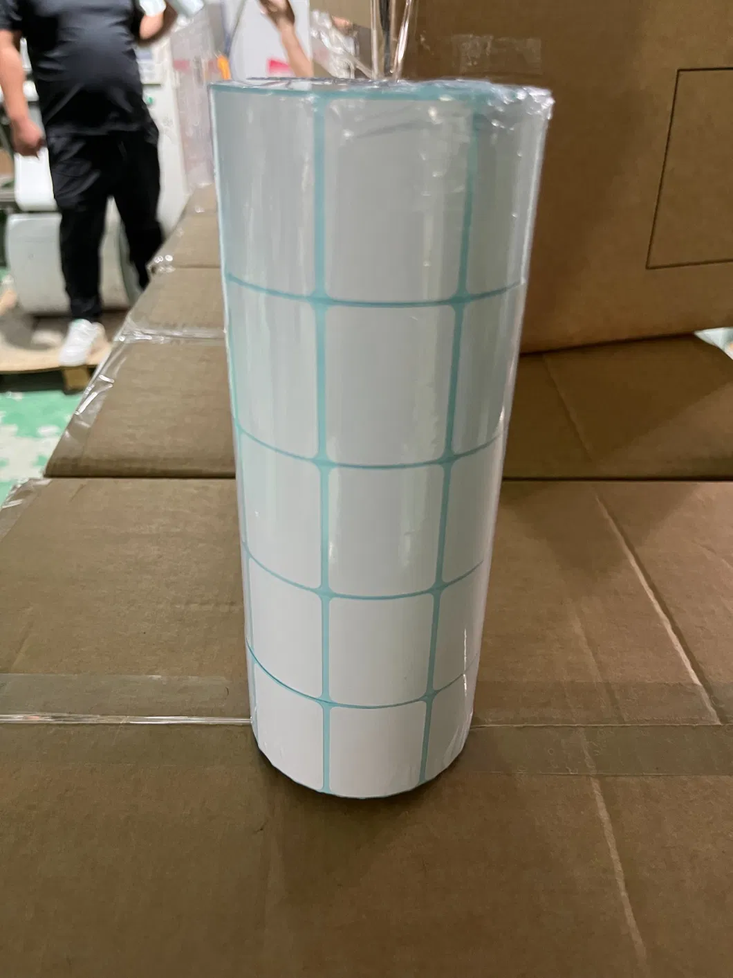 Thermal Transfer Label Roll Self-Adhesive 58X60mm Barcode Printing Label Sticker Paper