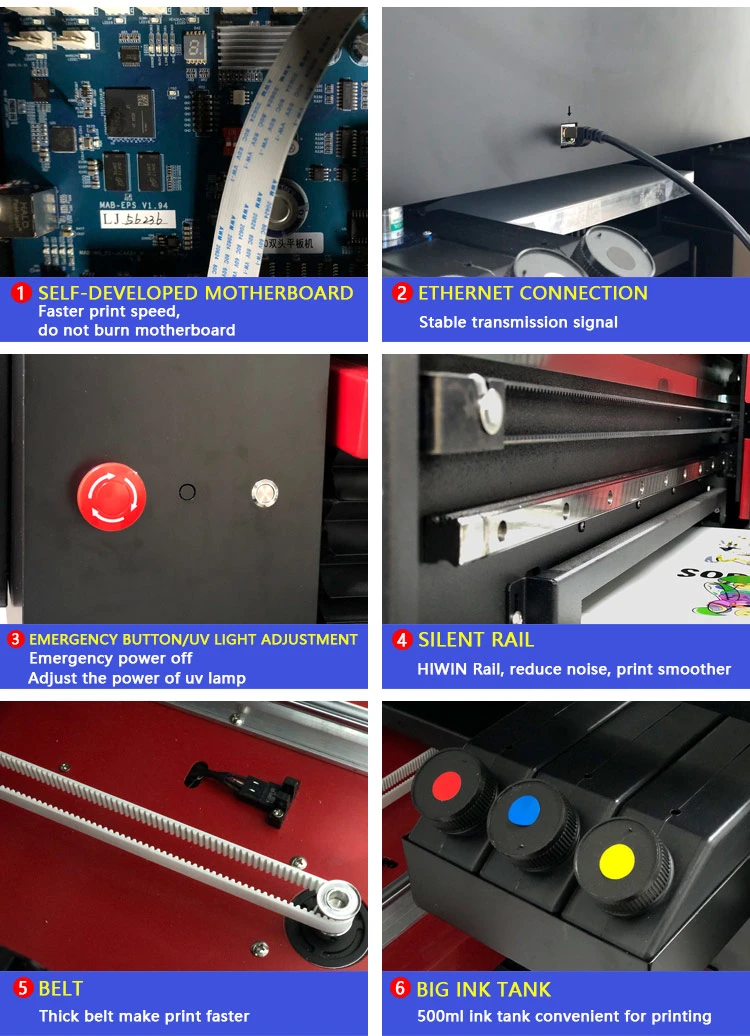 Digital Inkjet Printing Label Machine Flatbed LED UV Dtf Film Printer for Sticker