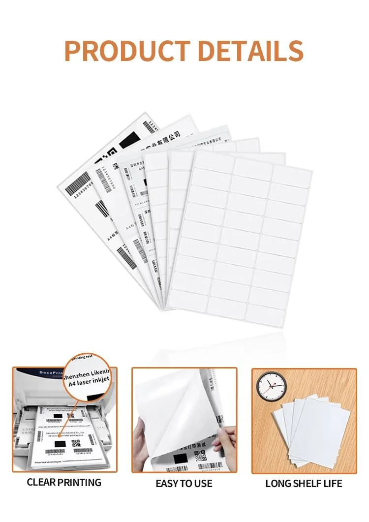 2 up 8.5X11 Inch 100 Sheets Kraft Paper Sticker Label Compatible Laser/Ink Jet Shipping Labels-Full Sheet