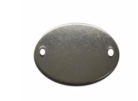 Oval Stainless Steel Blank Tag (20Y557)