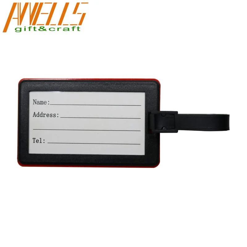 Colorful Rubber PVC ID Tags Business Card Holder for Luggage Baggage Travel Identifier for Attaching to Backpacks