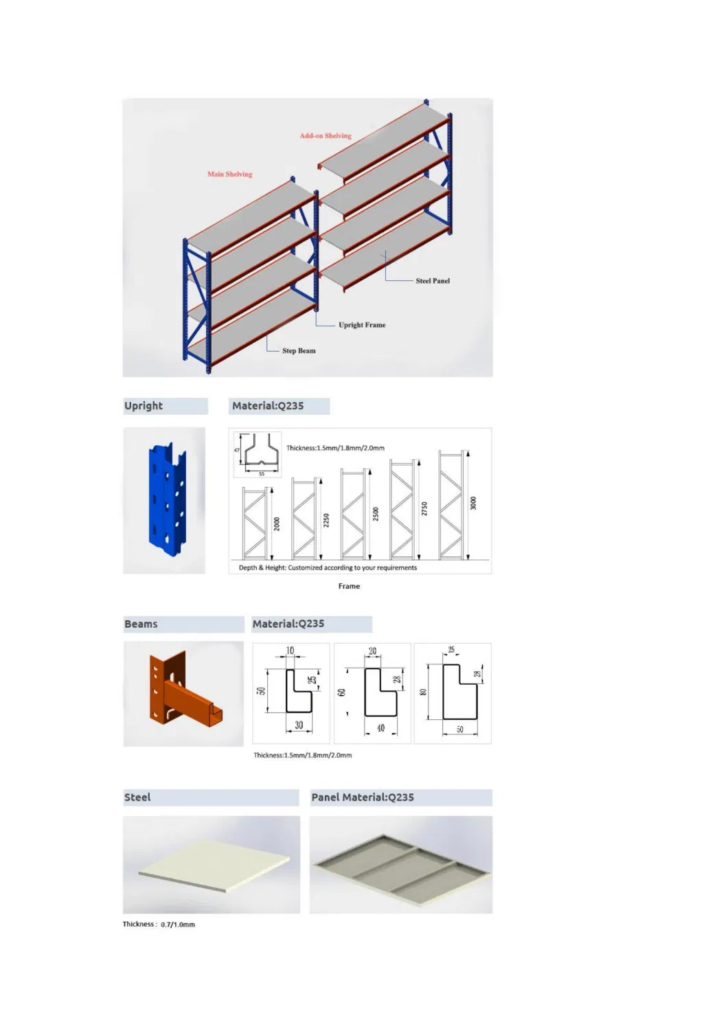 E-Commerce Display Shelves Warehouse Shelves Wholesale