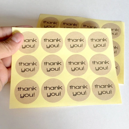 Package Label Custom Logo Printed Self Adhesive Paper Stickers