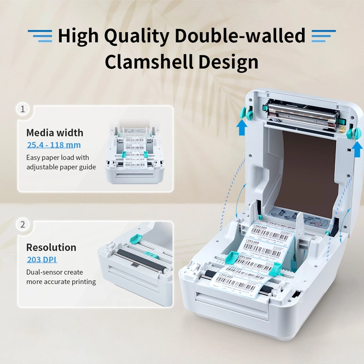 Xprinter High Quality Impresora Portatil XP-470B Direct Thermal 4inch Sticker Shipping Label Printer