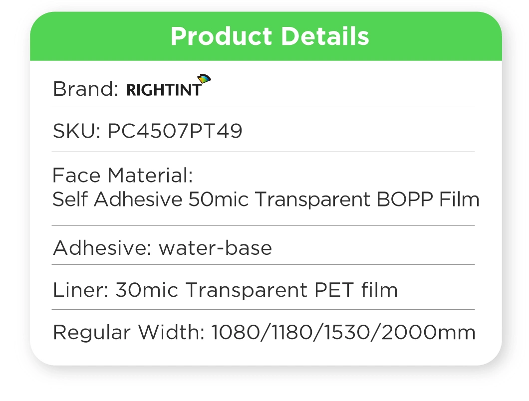 Flexographic Printing various consumer products Rightint Carton supplies flexography label