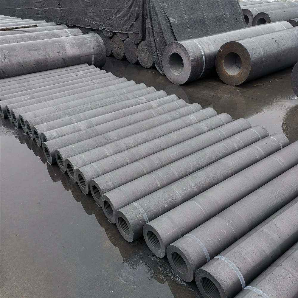 RP HP Shp UHP Grade 750mm 700mm 650mm 600mm 550mm 500mm 450mm 400mm 350mm 300mm 250mm 200mm 150mm Graphite Electrode with Nipples Under Sale