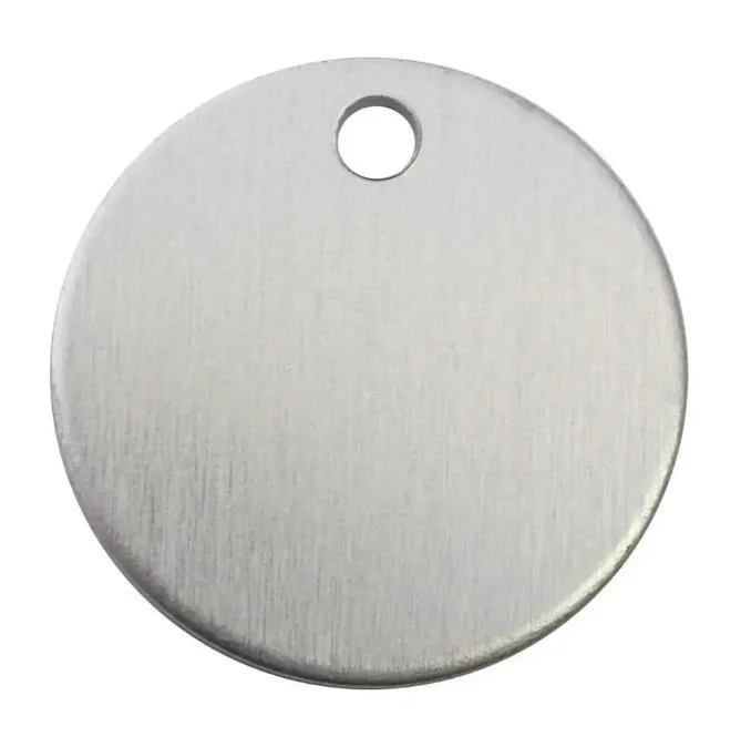 Oval Stainless Steel Blank Tag (20Y557)