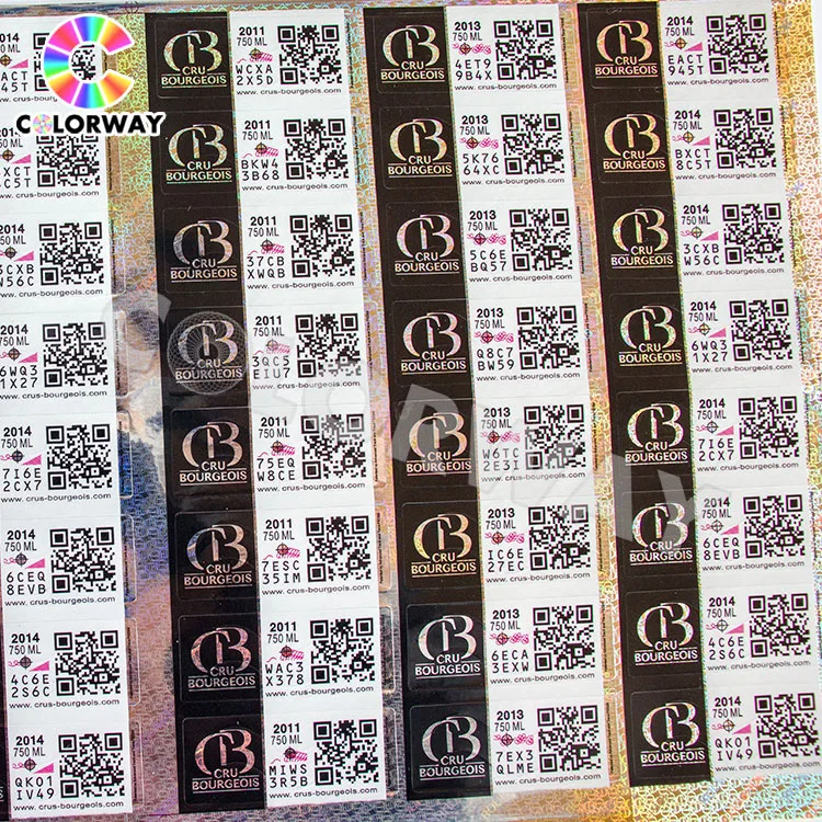 The New Custom Digital Barcode Hologram Security Labels