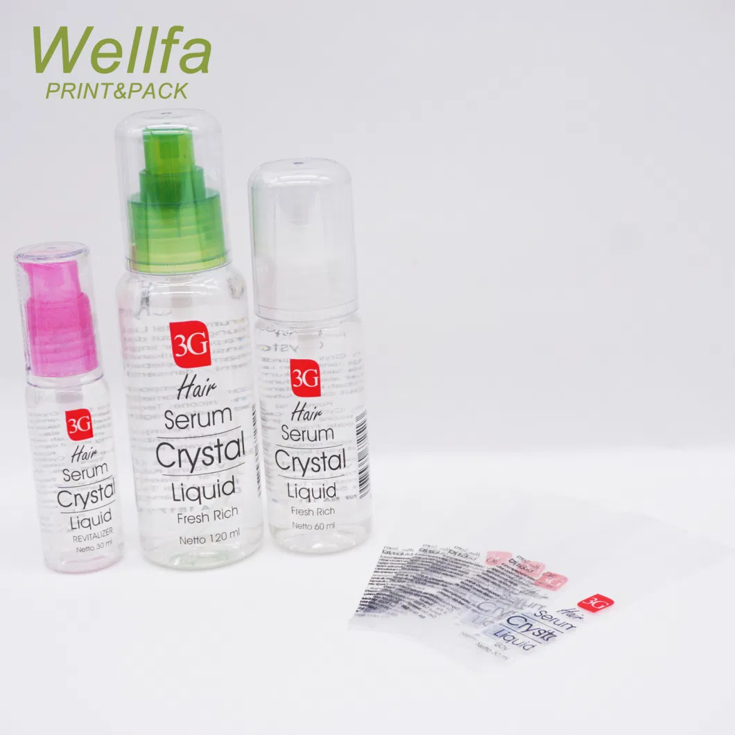 Custom Logo Heat PVC Pet Shrink Sleeve Labels Digital Printing Glass Bottle Can Label