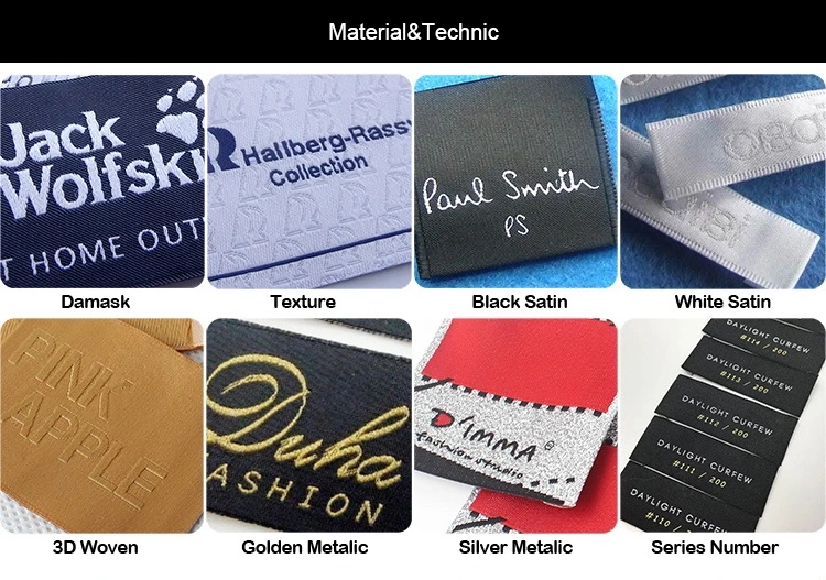 China Garment Accessories Apparel Best Quality Cotton Polyester Textiles Woven Label