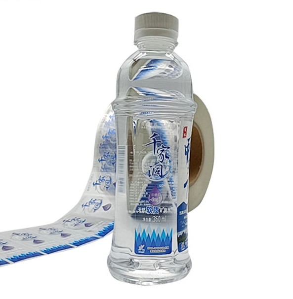 Custom Sticker Waterproof Transparent Mineral Water Label Plastic Bottle Adhesive Label Beverage Label