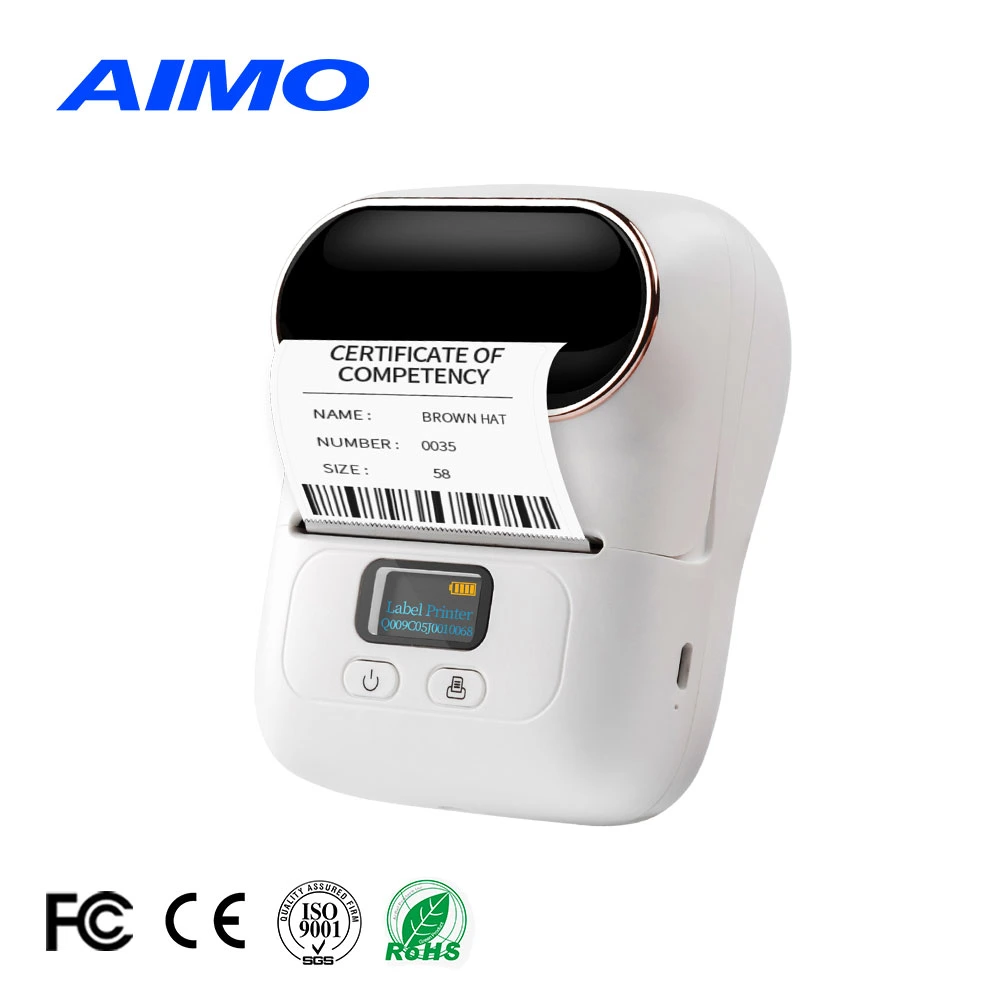 Thermal Label Mini M110 Pocket Mobile Barcode Printer Portable Wireless Handheld Printers