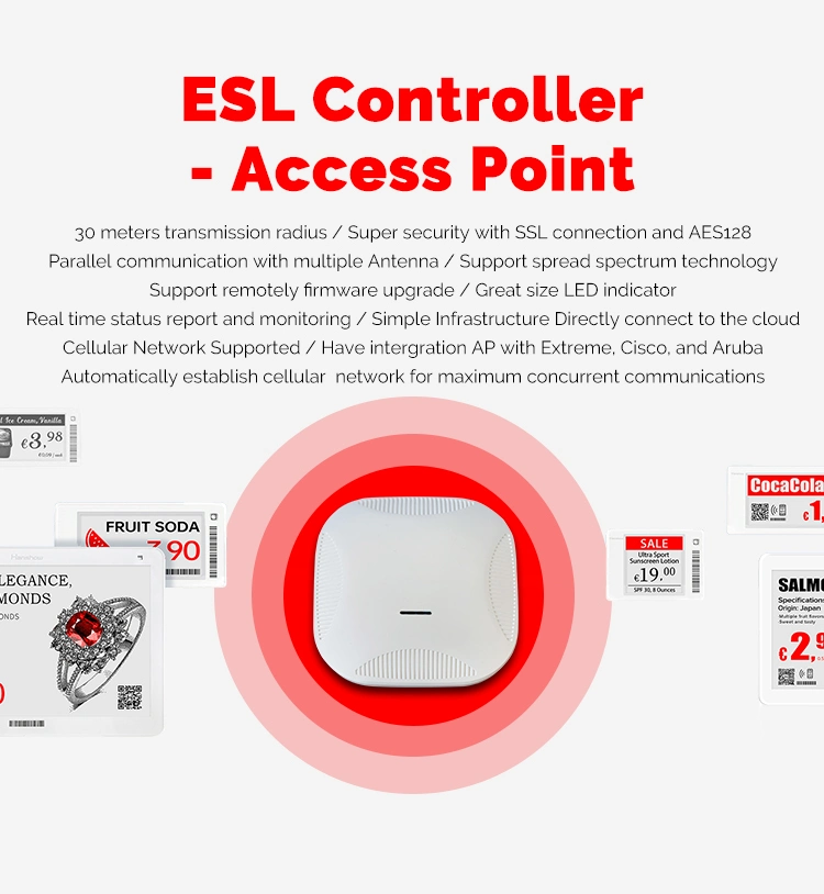 3 Color ESL Electronic Display Tag E-Ink Shelf Edge Labels