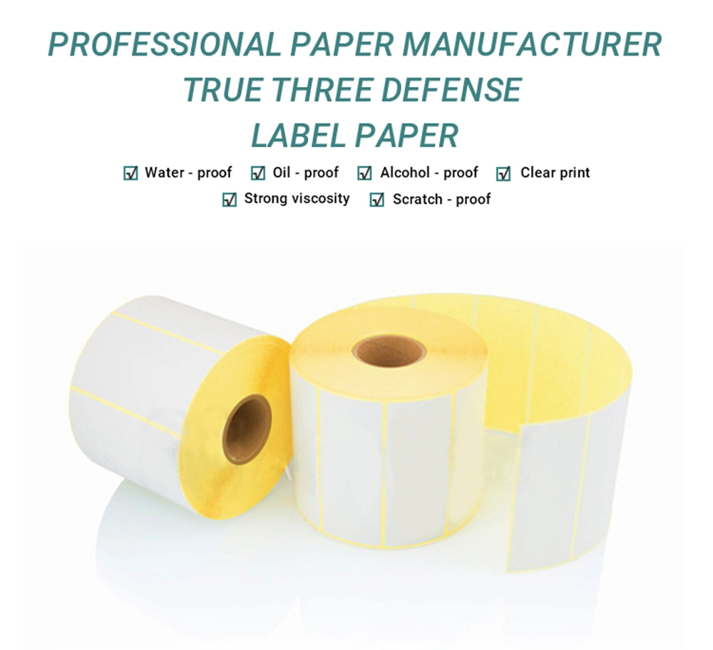 Custom OEM/ODM White Blank Paper Brother Dyme Sticker Labels Roll Self Adhesive Label Custom White Empty Printer Thermal Paper