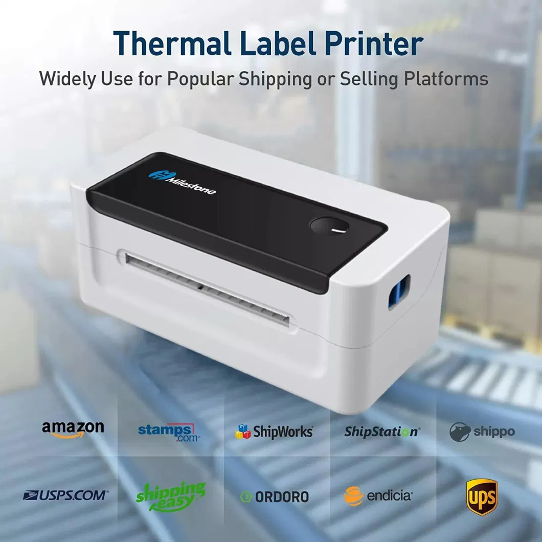 Mht- L1081 Thermal Label Printer 4X6 Wireless Logo and Label Sticker Printer for Small Business