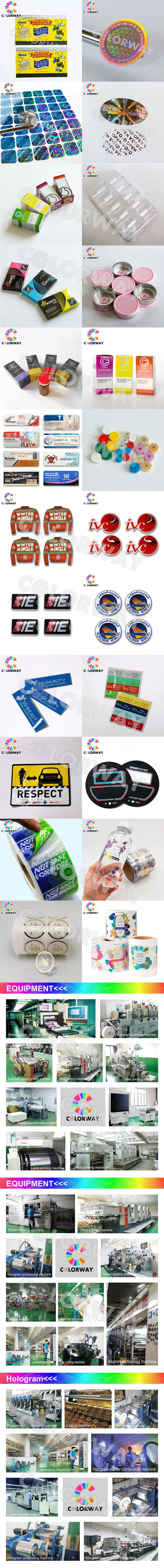 Colorful Printing Removable Paper Test Tube Label