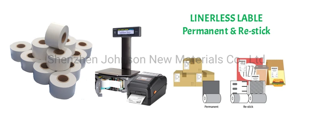 Digi Scale Printer Thermal Linerless Liner Free Label for Supermarket Fast Take Food