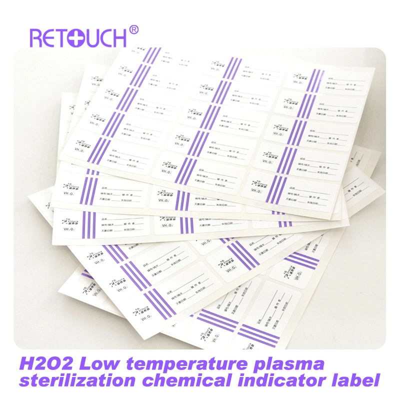Medical Material H2O2 Low Temperature Plasma Sterilization Chemical Indicator Label