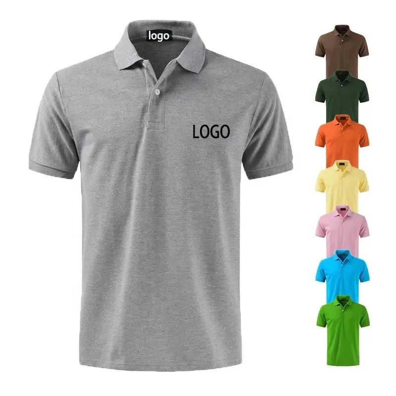 Custom Logo Full Printing Solid Color Blank Polyester Breathable Quick Dry Slim Fit High Quality Summer Hot Selling Uniform Work Unisex Polo Shirt