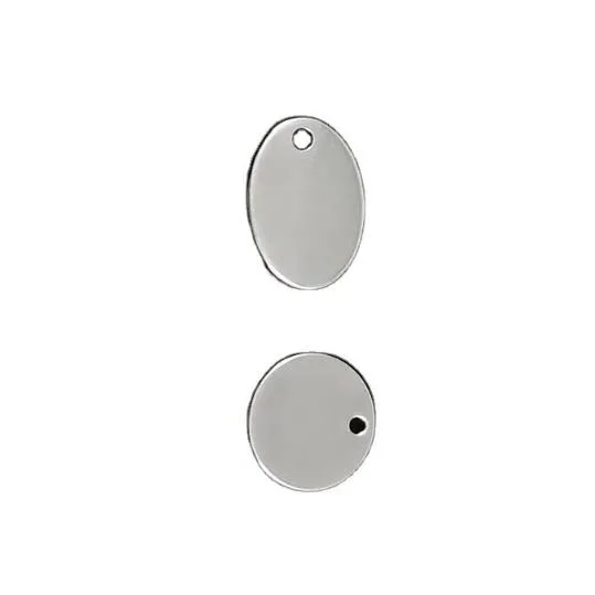 Oval Stainless Steel Blank Tag (20Y557)