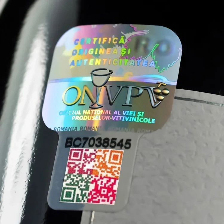 3D Hologram Sticker Holographic Security Label with Qr Code