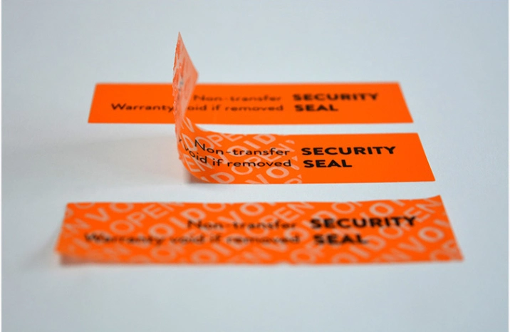 Non Transfer Security Label Material No Residue Secuirty Label Tamper Evident Security Material