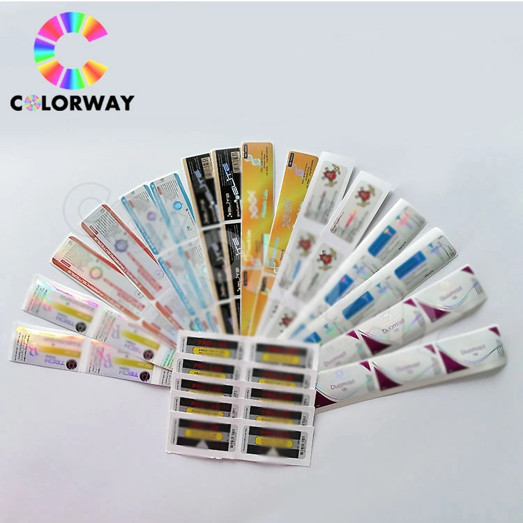 Custom Pharmaceutical Gold Foil Laser Effect Printing Colorful Vial Label