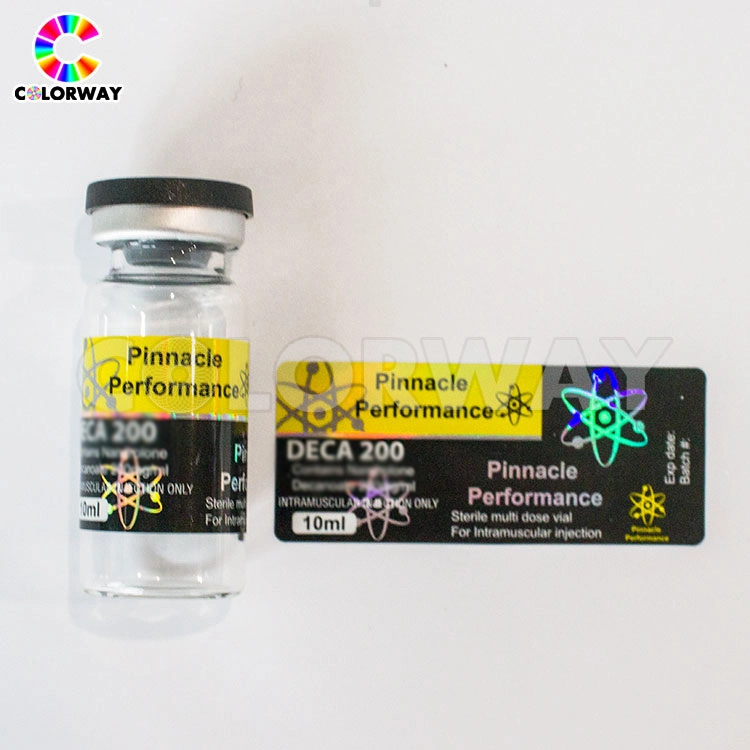 Medical Sticker Printing Hologram Effect 10ml Vial Label