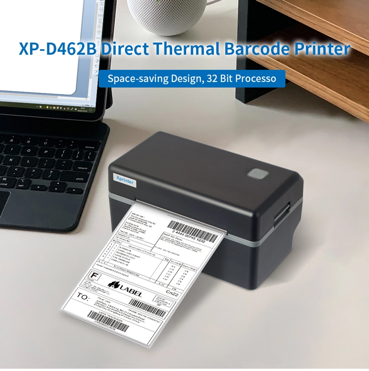 Xprinter XP-D462B Black Color 4inch 4x6 Bluetooth Thermal Shipping Label Printer