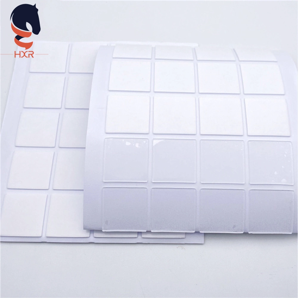 Round Die Cutting Clear Flexible Double Sided Adhesive Sheet Sticker