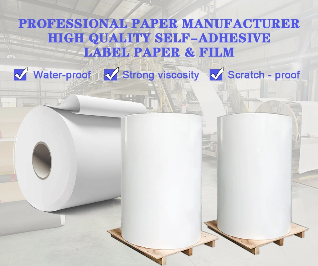 All Temperature Adhesive Synthetic Paper in Jumbo Roll, Raw Label Material Thermal Transfer Stickers