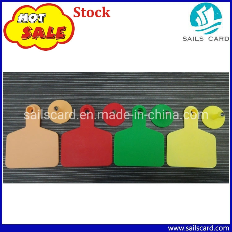 Customized Dimension Visual Plastic Ear Tag in Colorful
