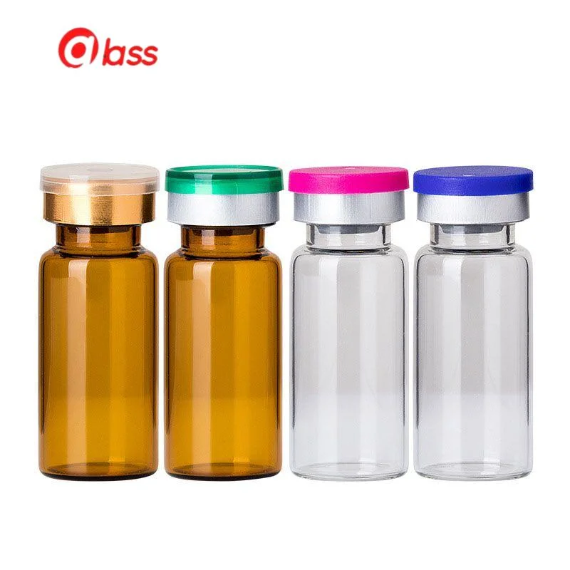 Tubular Glass Vial with Tear off Plastic Cap /PP Plastic Tamper Proof Cap