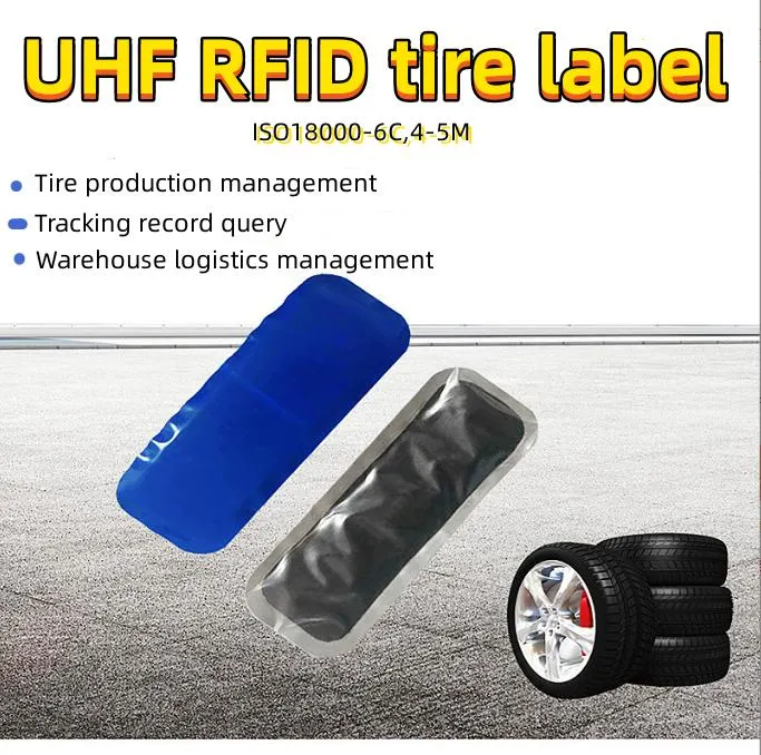 Passive RFID UHF 18000-6c Remote Identification Rubber Tire Label