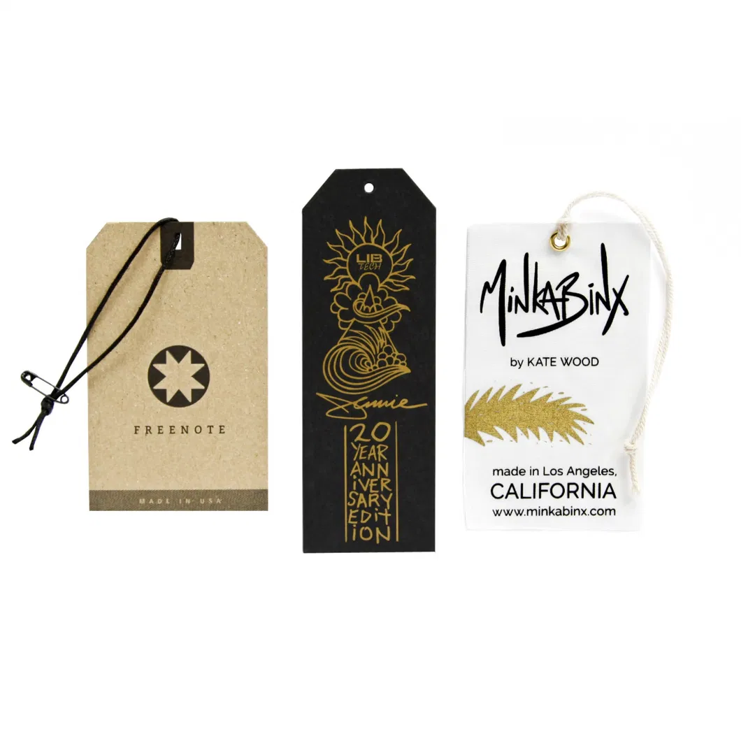 High Quality Gold Foil Garment Label Printing Thermal Transfer Process Printing Label