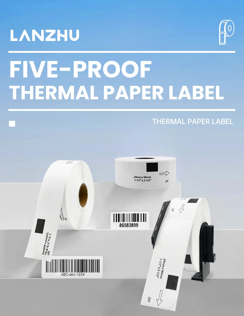 Standard Address label Dk11201 Direct Thermal Printing Black on White