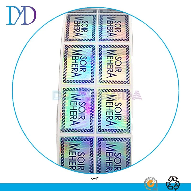 Customized Anti-Counterfeit Seal Sticker Anti-Tamper Holographic Label