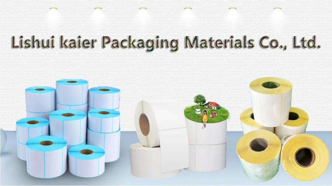 Customized Blank Waterproof Label Roll and Thermal Label Sticker for Printer Labels