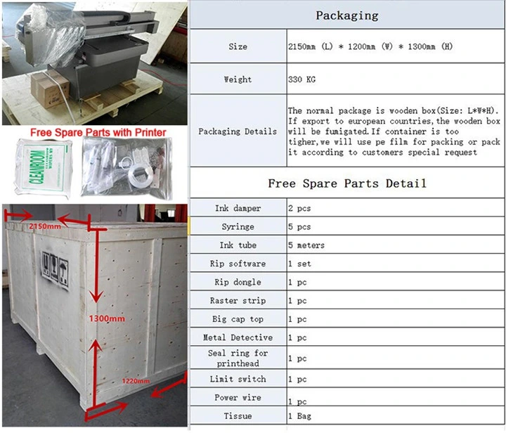 A1 Size UV Flatbed 3D Label Digital Printer