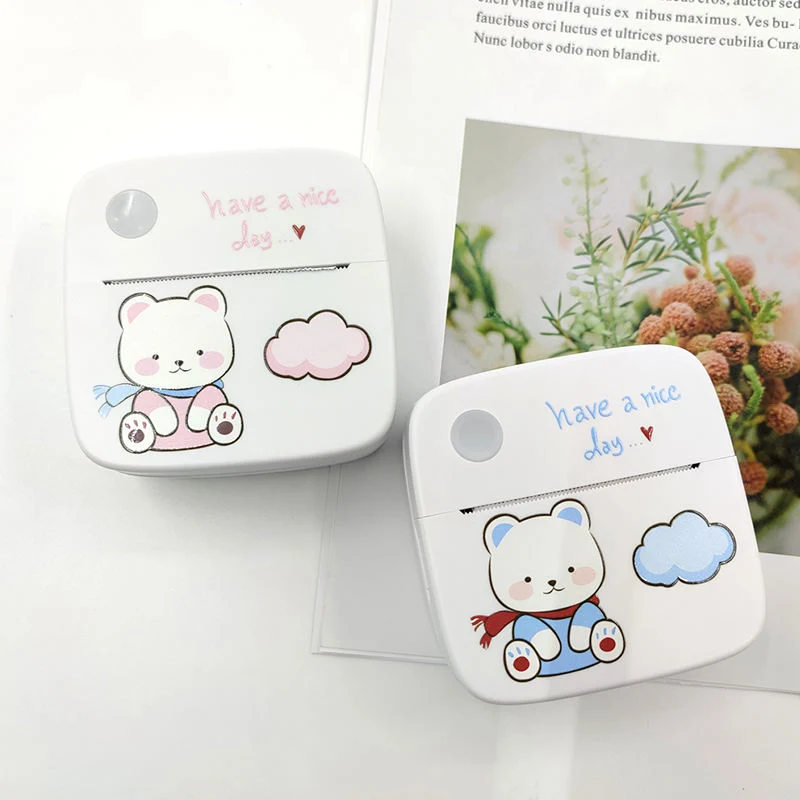Easy to Carry New Mini Portable Thermal Pocket Mobile Printer Stickers Label Photo Wireless Printer