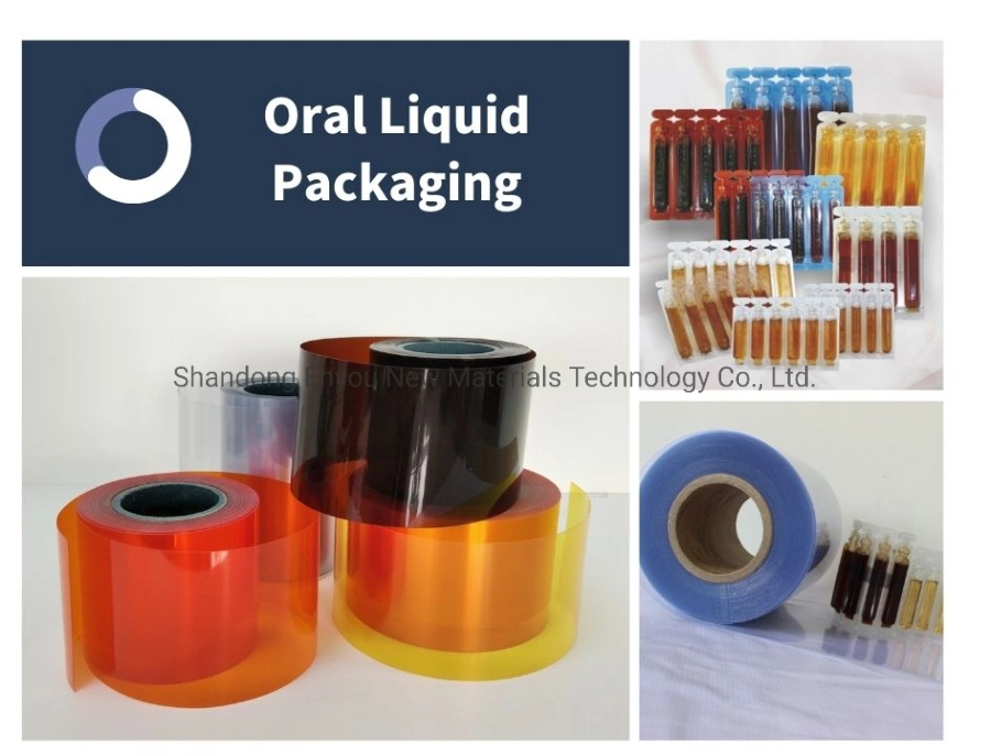 Hot Sale Pharma Grade Laminated PVC/PE Film for Packaging Oral Liquid or Suppository