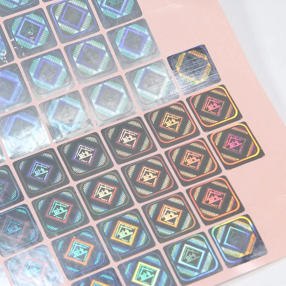 Custom Printed 3D Hologram Stickers Labels Anti-Counterfeit Label